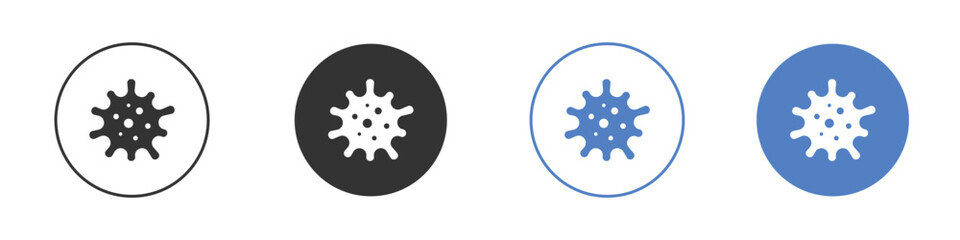 Bacteria icon vector Logo Design Template