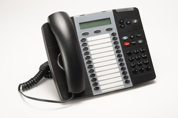 Business Telephone Isolated on a White Background