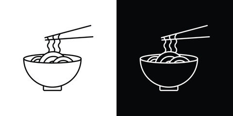 Noodles icon symbols. Simple pictograms for web sites and mobile app