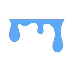 Abstract blue dripping liquid with fluid motion, representing freshness and clean elements