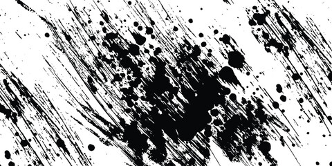 Tire tread marks, wheel textures, tire marks - car racing, motocross, drift, rally, off-road and others. Vector black isolated texture in grunge style with splashes. modern