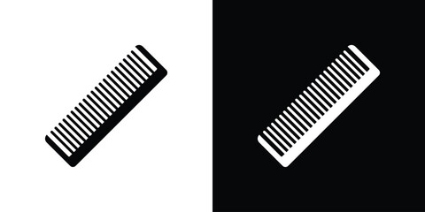 Hair brush icon collection flat style - stock vector.