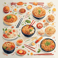 Delicious Noodle Design Very Cool