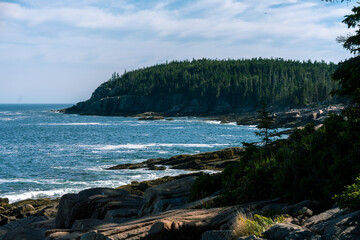coast of the sea acadia NP © Tianqi