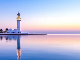 Fototapeta premium Peaceful mosque at dawn