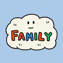 Generative AI, FAMILY text illustration