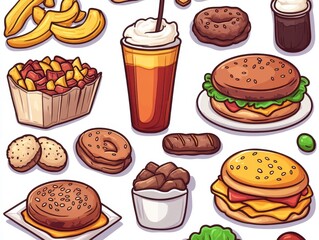 Fast Food Illustration