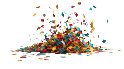 Fototapeta premium Colorful confetti explosion (1)
