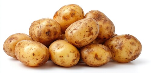 Pile of fresh potatoes