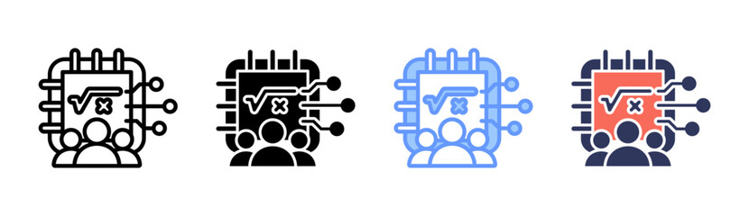 Classroom Icon Set Multiple Style Collection