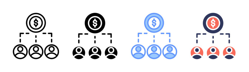 Sharing Economy Icon Set Multiple Style Collection