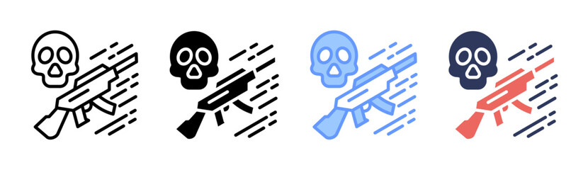 War Icon Set Multiple Style Collection