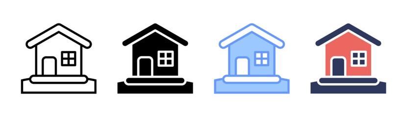 Eco Home Icon Set Multiple Style Collection