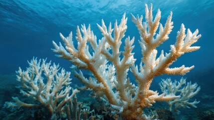 Fototapeta premium Underwater View of Staghorn Coral