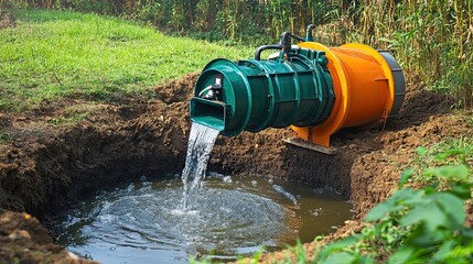 Industrial water pump filling reservoir