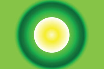 Brilliant Green Circular Glow
