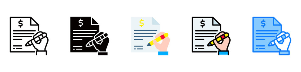 Statement icon multiple style 