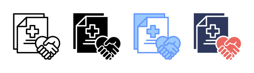 Obraz premium Condition Icon Set Multiple Style Collection