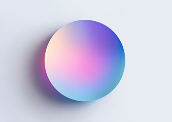 Abstract sphere with a soft gradient