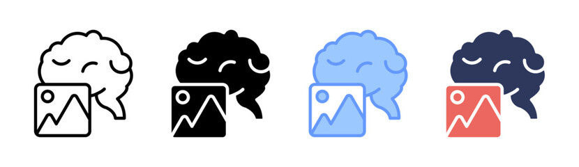 Creative Thinking Icon Set Multiple Style Collection