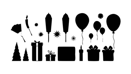 Minimalist black silhouette of a single person standing vector