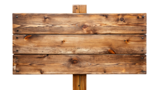 old wooden sign