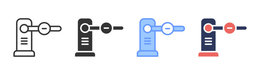 Robotic Control Icon Set Multiple Style Collection