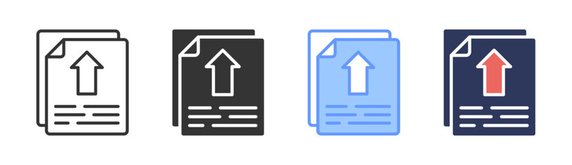 Release Icon Set Multiple Style Collection