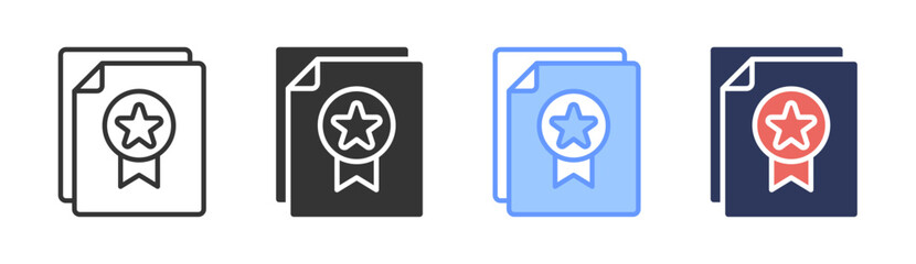 Quality Assurance Icon Set Multiple Style Collection