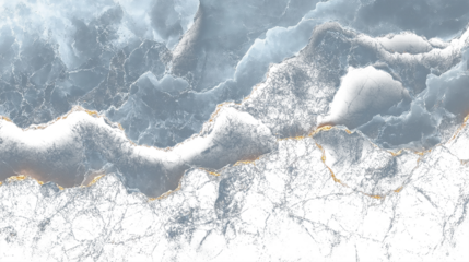 Abstract transparent background with icy particles and glow