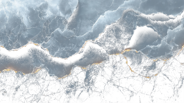 Abstract transparent background with icy particles and glow