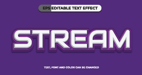 Stream Editable Text Effect
