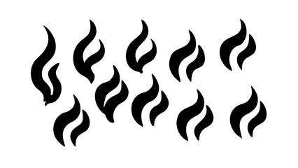 Abstract Black Swirls pattern