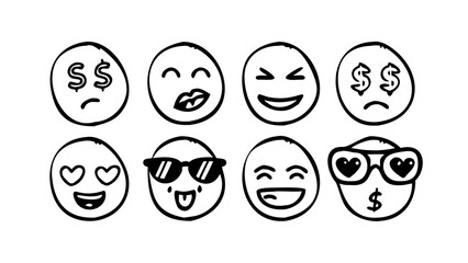 Hand drawn doodle elements collection