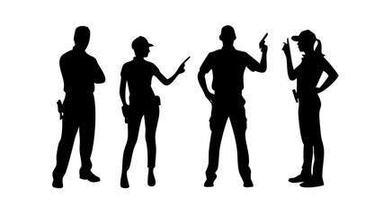 Minimalist Black Silhouette of a Horse animal