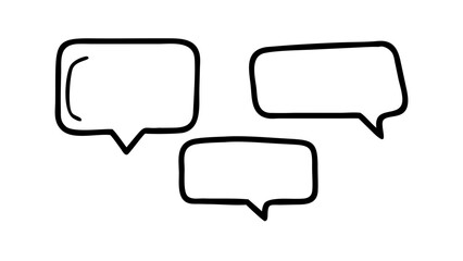 Fototapeta premium Speech Bubbles with Tails talk bubble chat bubble