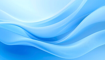 Abstract Wave Patterns in Shades of Blue Creating a Serene and Fluid Atmosphere