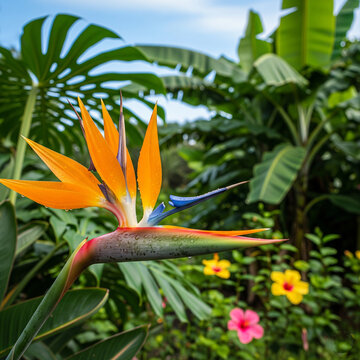exotic tropical flower