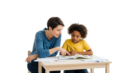 Engaging tutor guides focused student through enriching educational material, fostering academic growth and encouraging interactive learning and