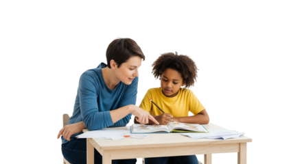 Engaging tutor guides focused student through enriching educational material, fostering academic growth and encouraging interactive learning and
