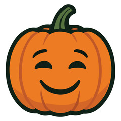 Modern Halloween Pumpkins Illustration