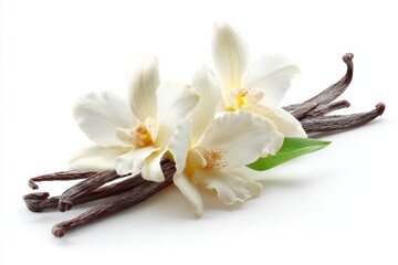 Vanilla orchid blossoms and pods (1)