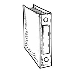 hand drawn illustration of a ordner bantex