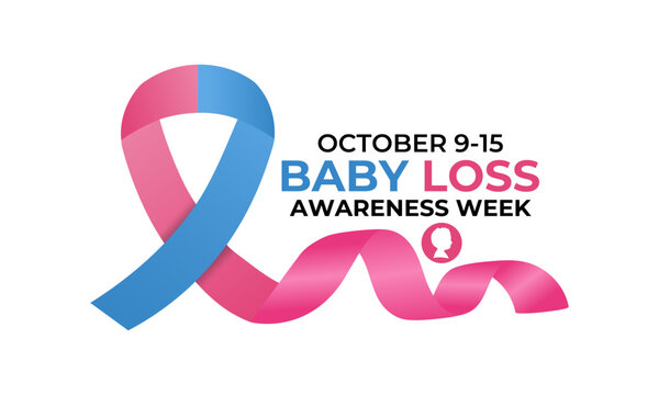 Baby Loss Awareness Week is observed to honor babies lost during pregnancy, stillbirth, or infancy. Baby loss awareness week, 9-15. Creating for web banner, cards, prints, social media design template