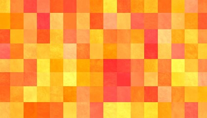 Abstract grid pattern of warm, blended colors