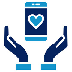 Mobile Care Icon Element For Design