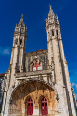 Fototapeta premium Jeronimos Monastery at Belem district in Lisbon, Portugal