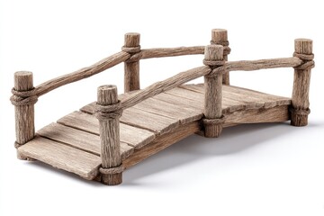 Obraz premium Miniature wooden arch bridge