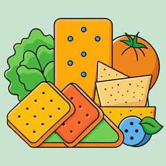 illustration of a cheese