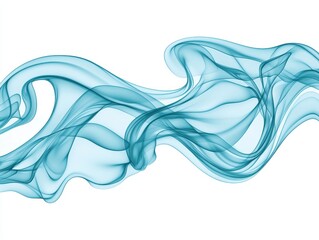 Abstract Flowing Teal